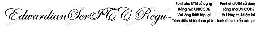 EdwardianScrITC Regu字体转换